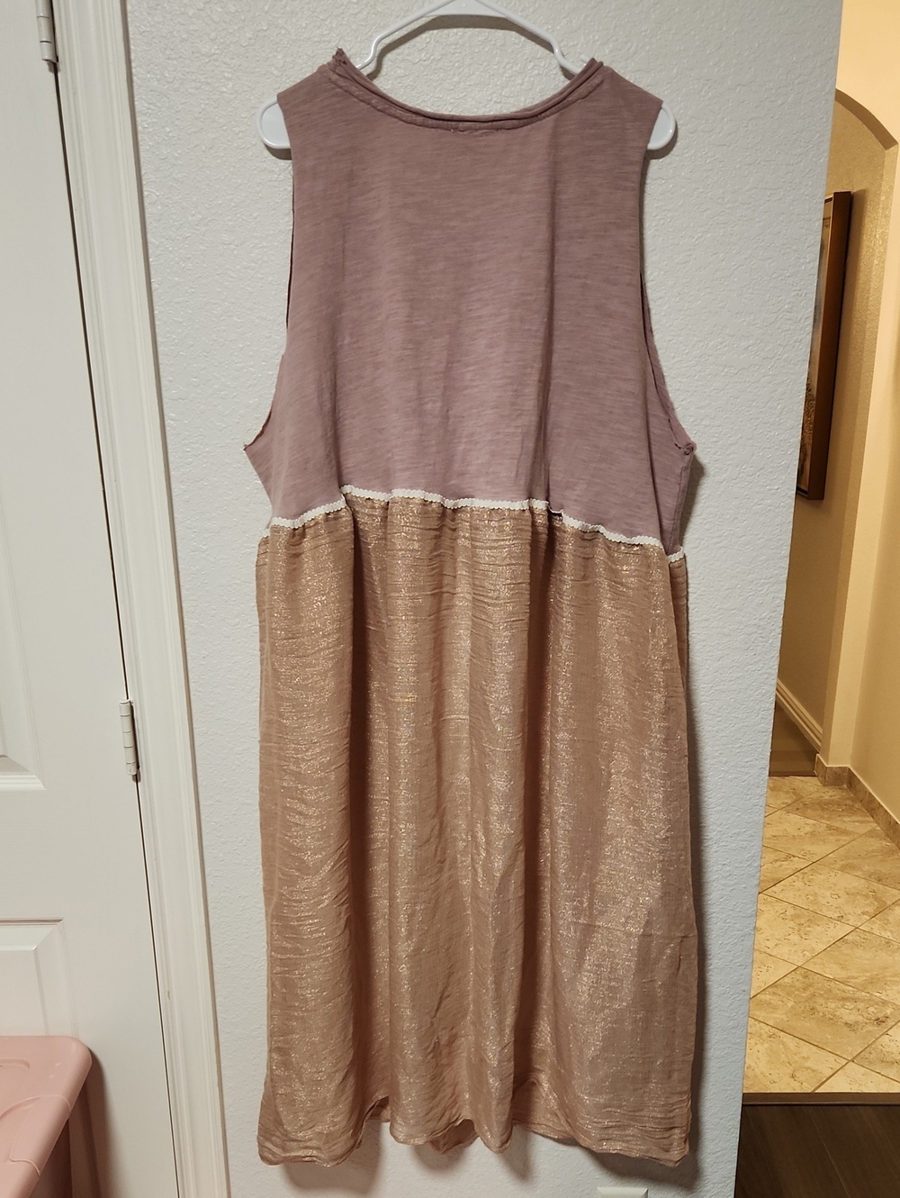 225.Upcycled Bohemian Oversized Star  Beach Cover-Up Dress - Picture 5 of 5